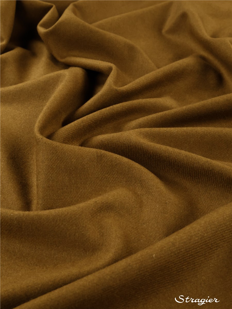 Twill Flannel - uni - Havane