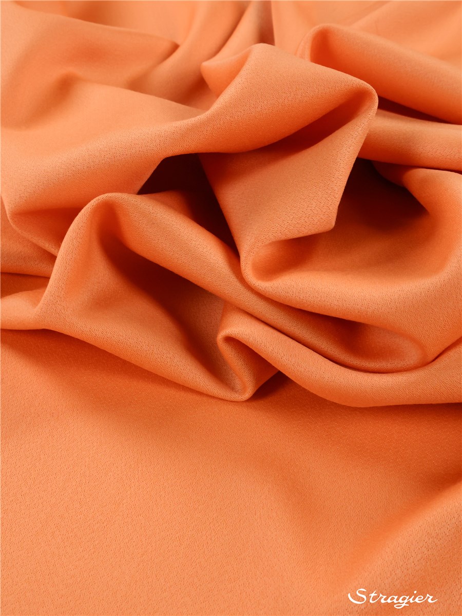 Wool - superfine - Plain - Pêche orangée