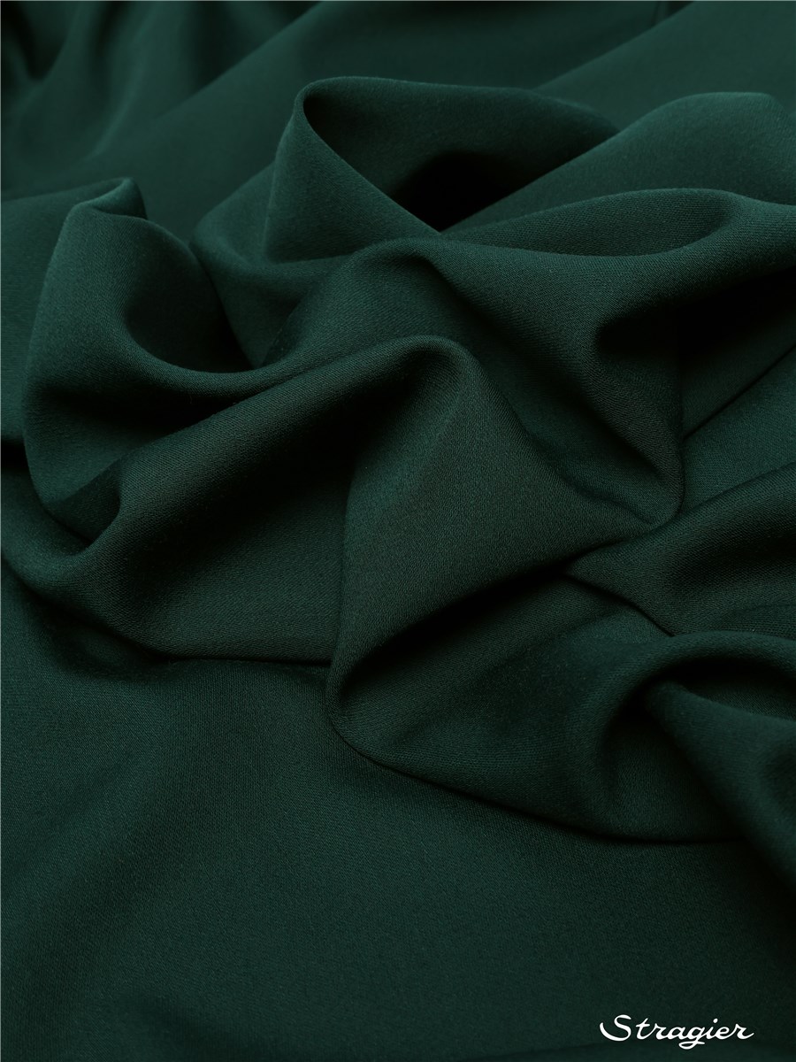Wool Gabardine - blended - Uni - Vert Bouteille foncé