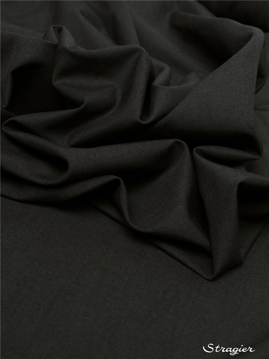 Sergé léger - infroissable - uni - Anthracite