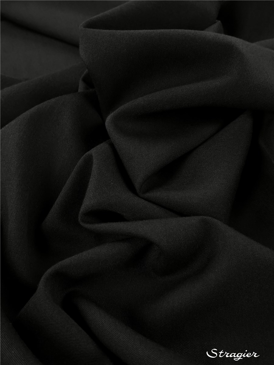 Soft Twill - uni - Noir