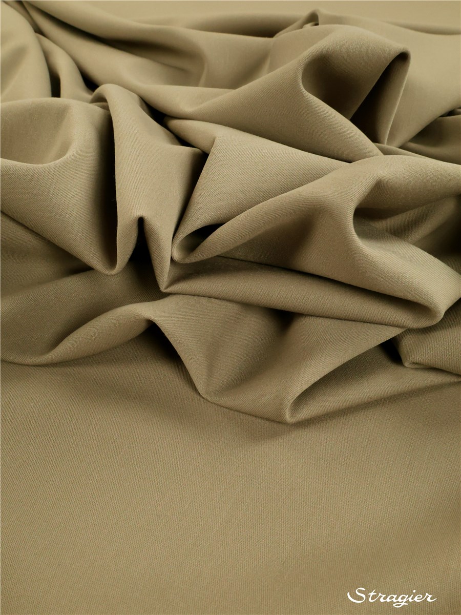 Wool Gabardine - blended - Plain - Mushroom