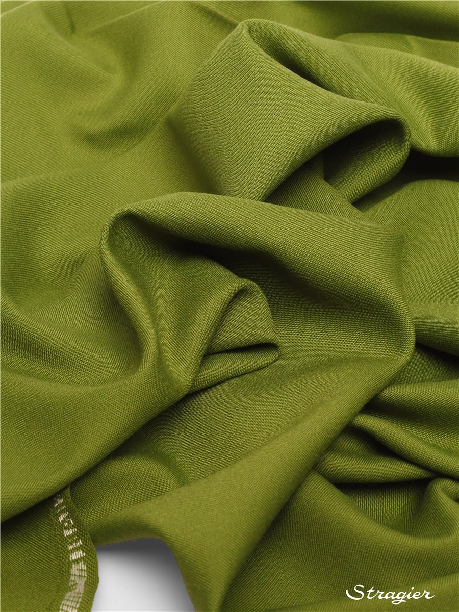 Satin Lumière - uni - Vert Olive 