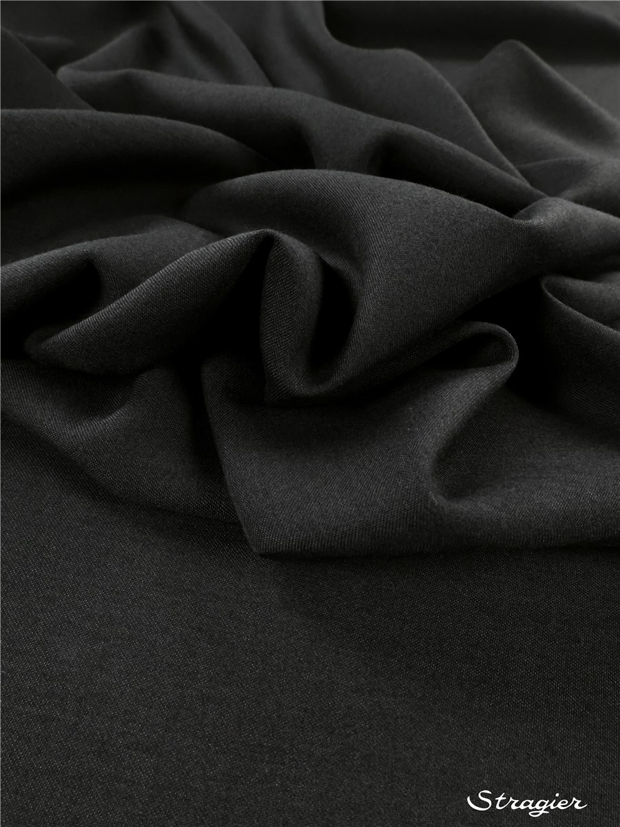 Satin Lumière - uni - Anthracite 