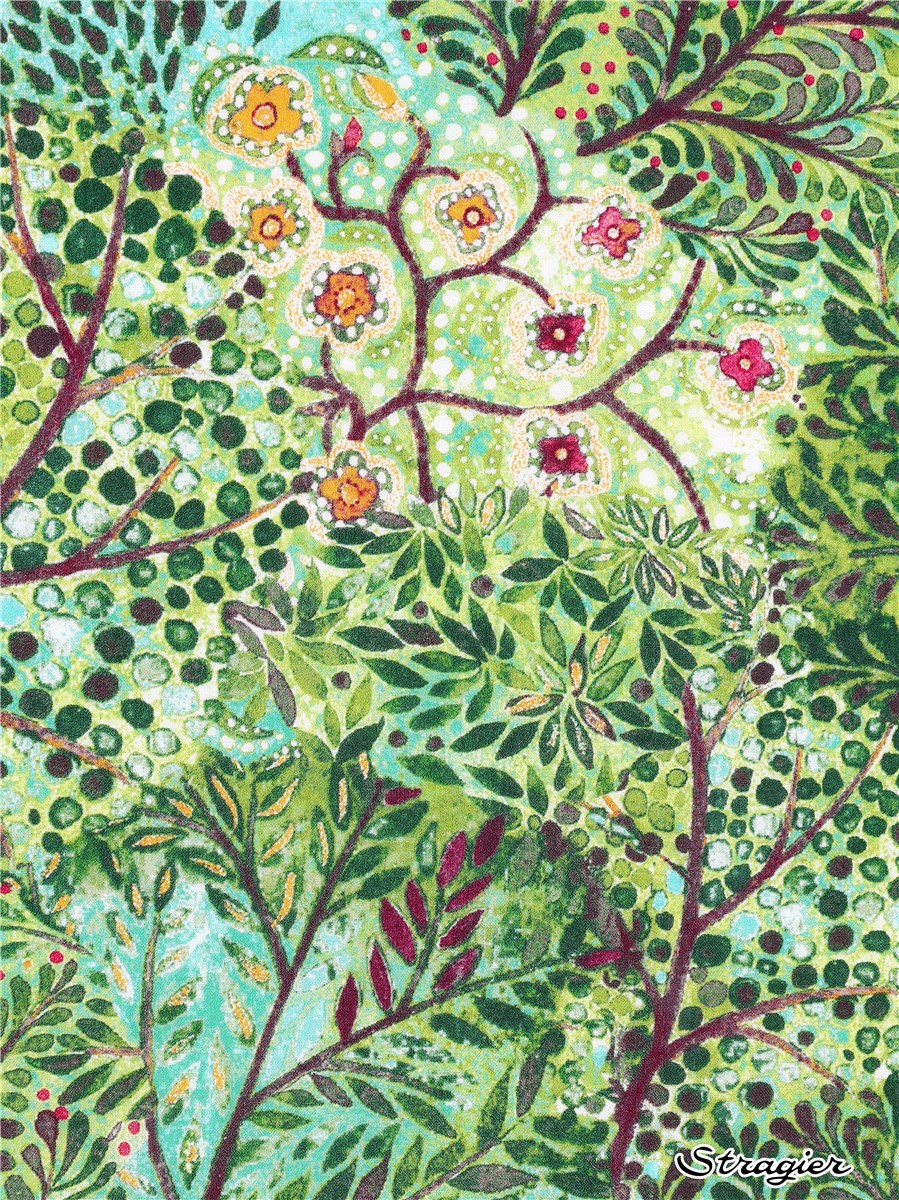 Liberty Tana Lawn - David Joe - Vert Naturel
