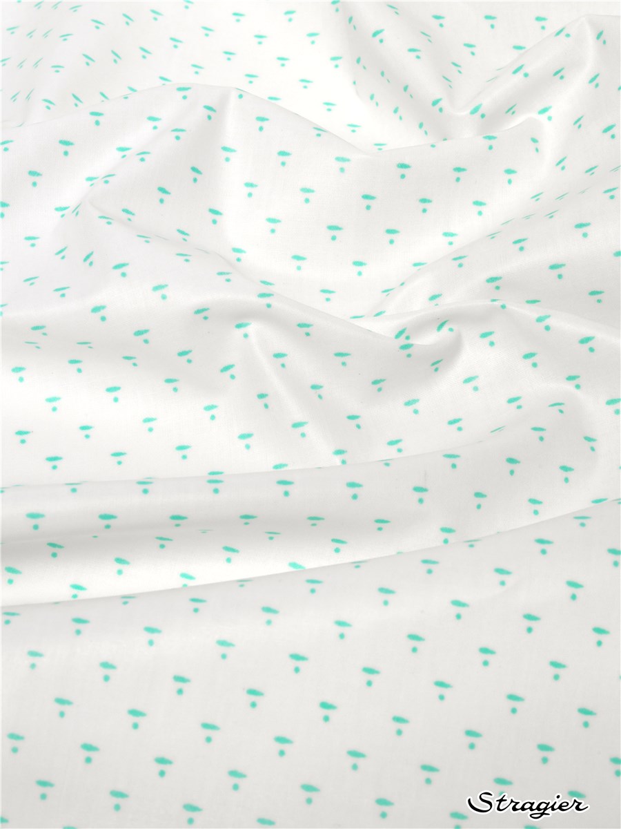 Popeline de Coton enduite matte - Pizzicato - Menthe