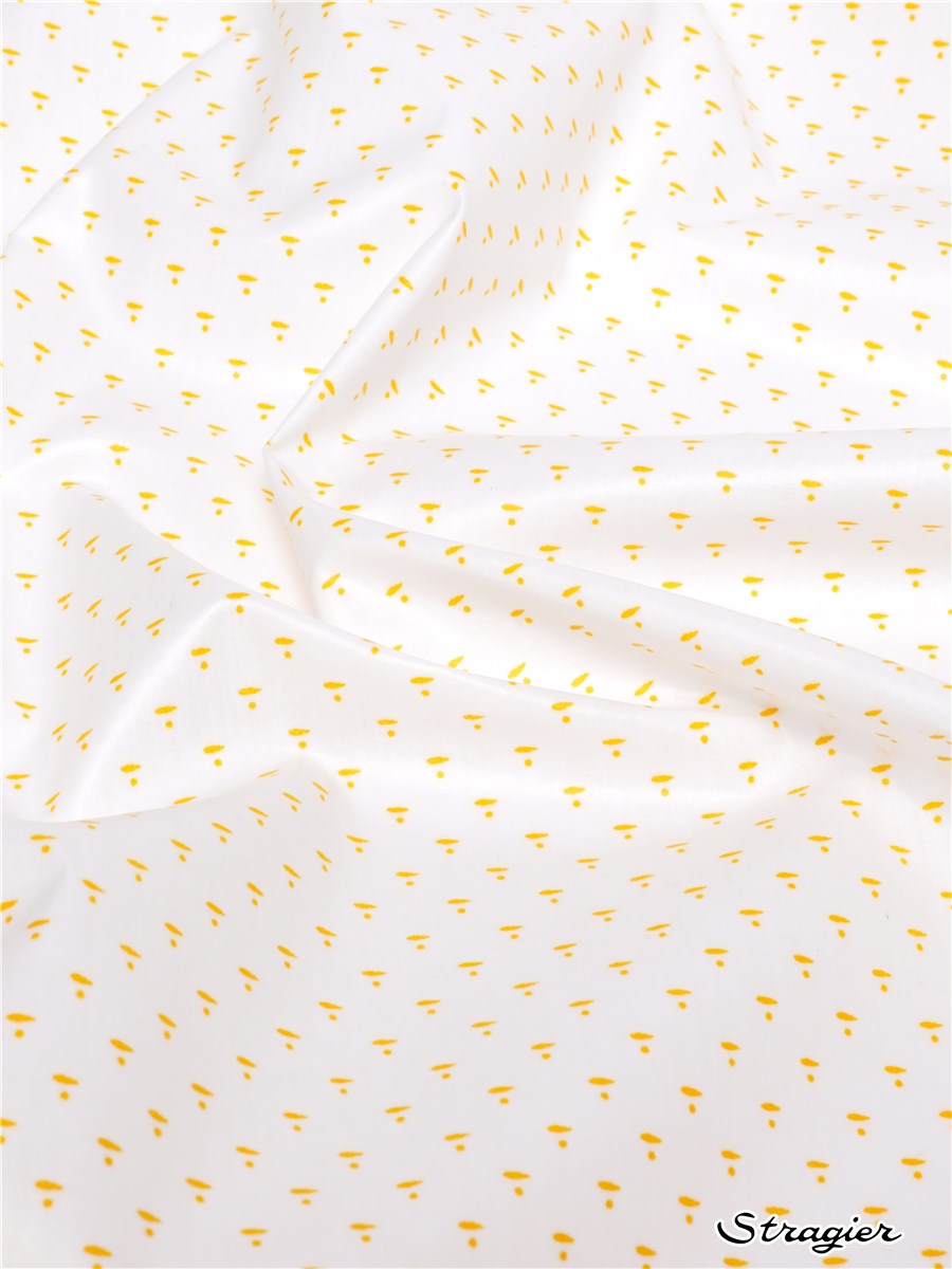 Popeline de Coton enduite matte - Pizzicato - Jaune vif