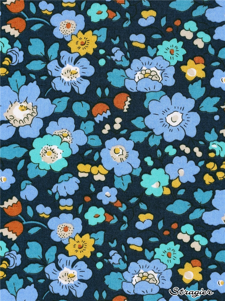 Liberty Tana Lawn - Betsy Meadow - Ultramarine