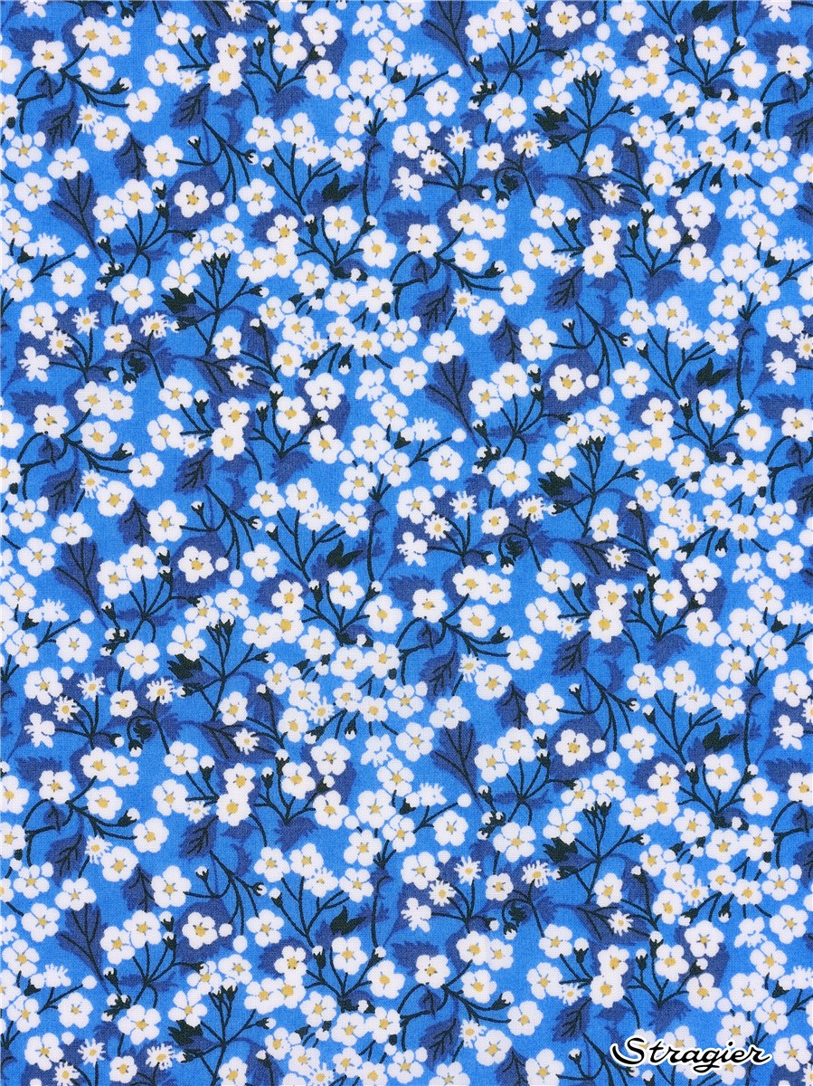 Liberty Tana Lawn - 8022 Mitsi Valeria - Bleu Victoria