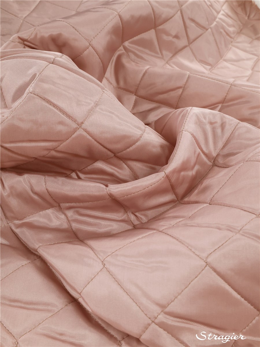 Doublure Matelassée - Rose zéphyr- défaut plis marqué - Prix réduit
