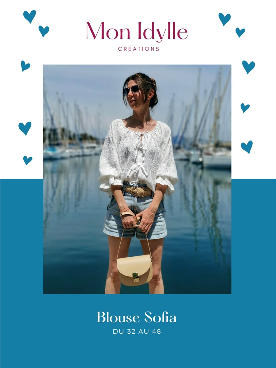 Patron Mon Idylle - Blouse - Crop-Top Sofia - - EU 32-48