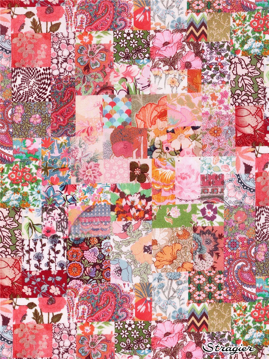 Liberty Tana Lawn - Archive Patchwork - Rose Camaïeu 