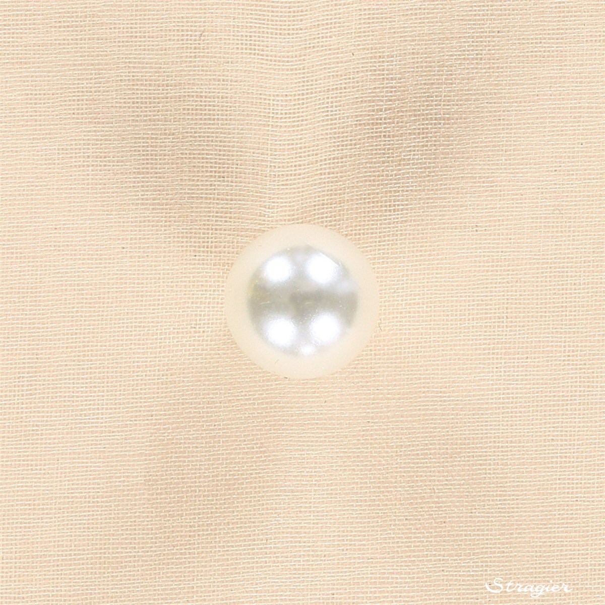 Pearl Button - Sphérique - brillant - Ivoire clair - 9 mm