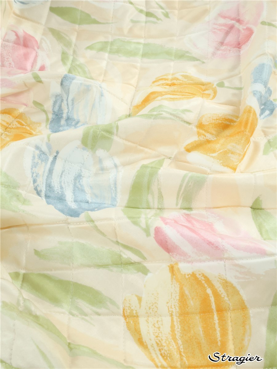 Matelassé Coton - Estelle - Pastel - défaut plis marqué - Prix réduit