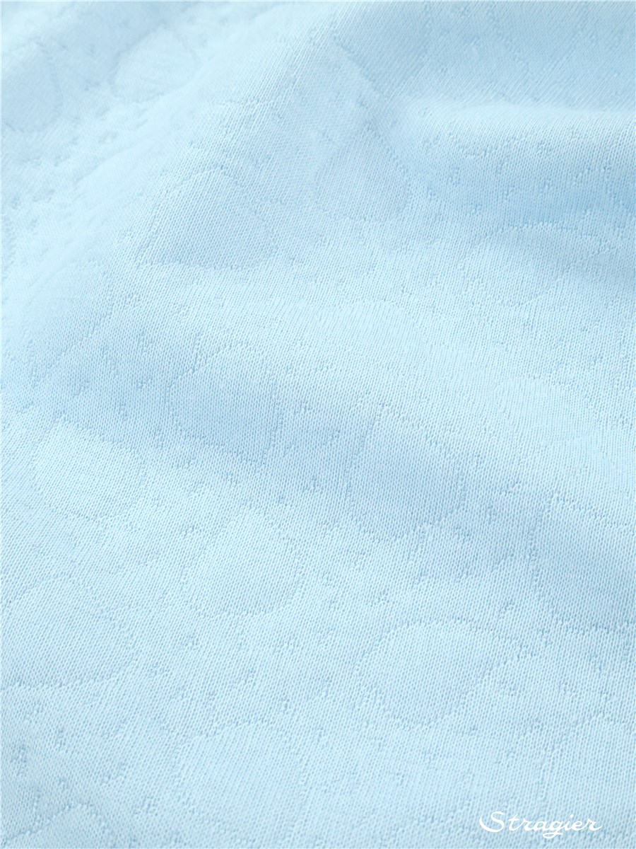 Quilted Jersey - thin - Garden - Bleu Ciel