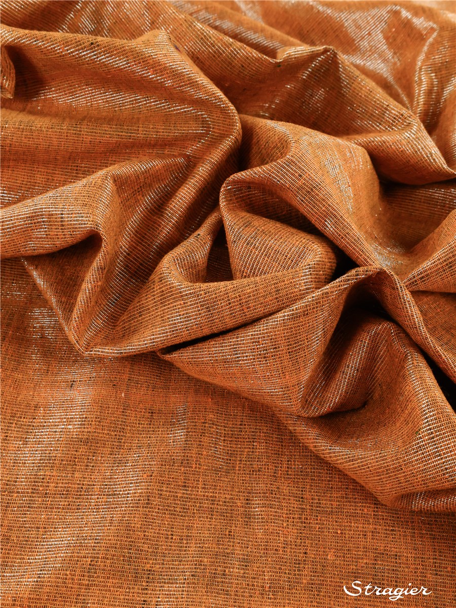 Toile de Soie scintillante - uni - Cayenne