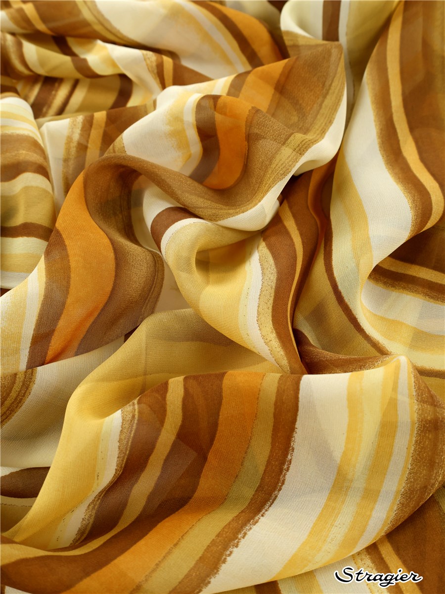 Silk Chiffon - Baya - Ocre-Citrine