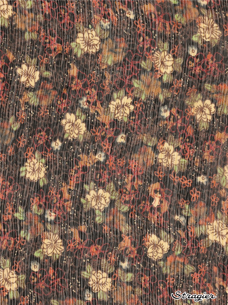Silk Chiffon - Crepon - Millena - Cayenne