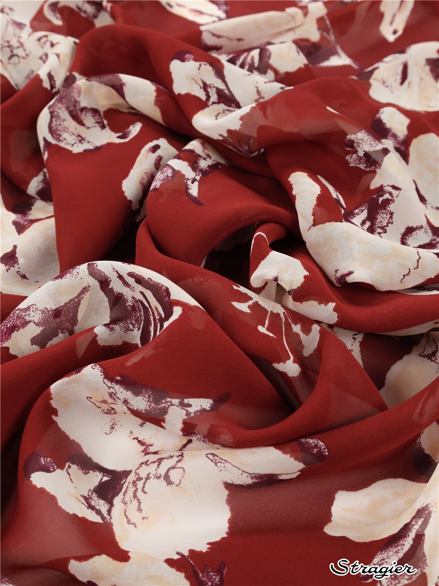 Mousseline de Soie - Orchid - Rubis 
