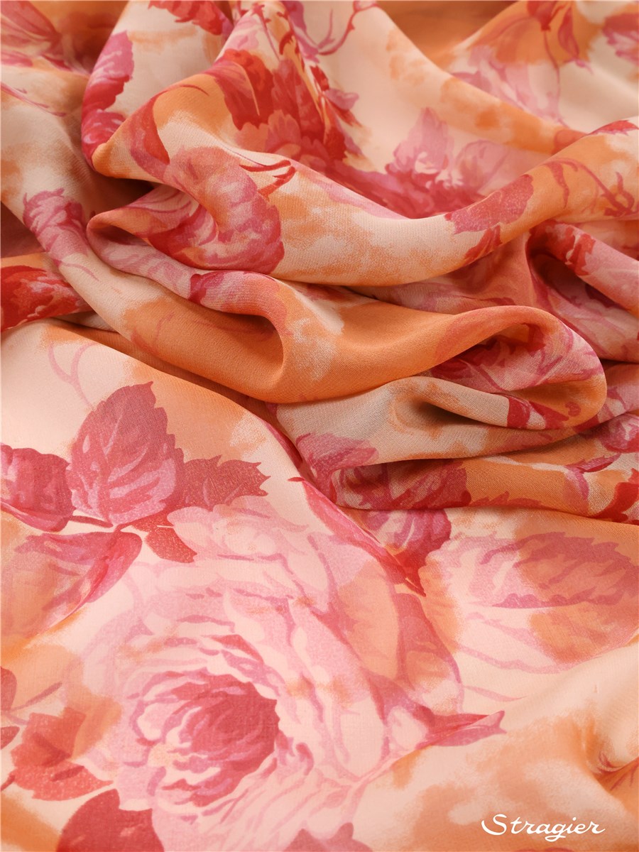 Silk Chiffon - Carrington - Terre de Sienne