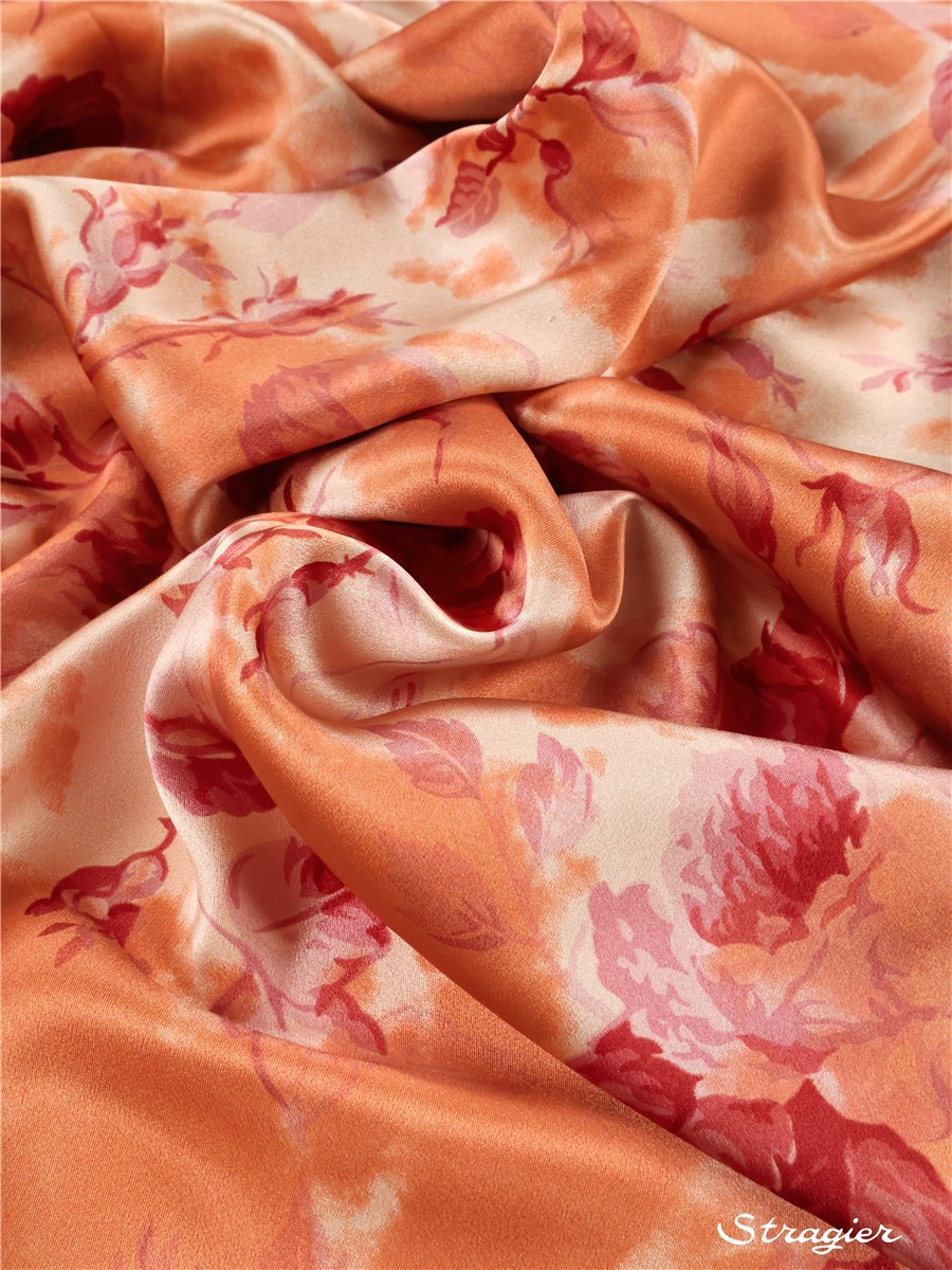 Satin de Soie - Carrington - Terre de Sienne 