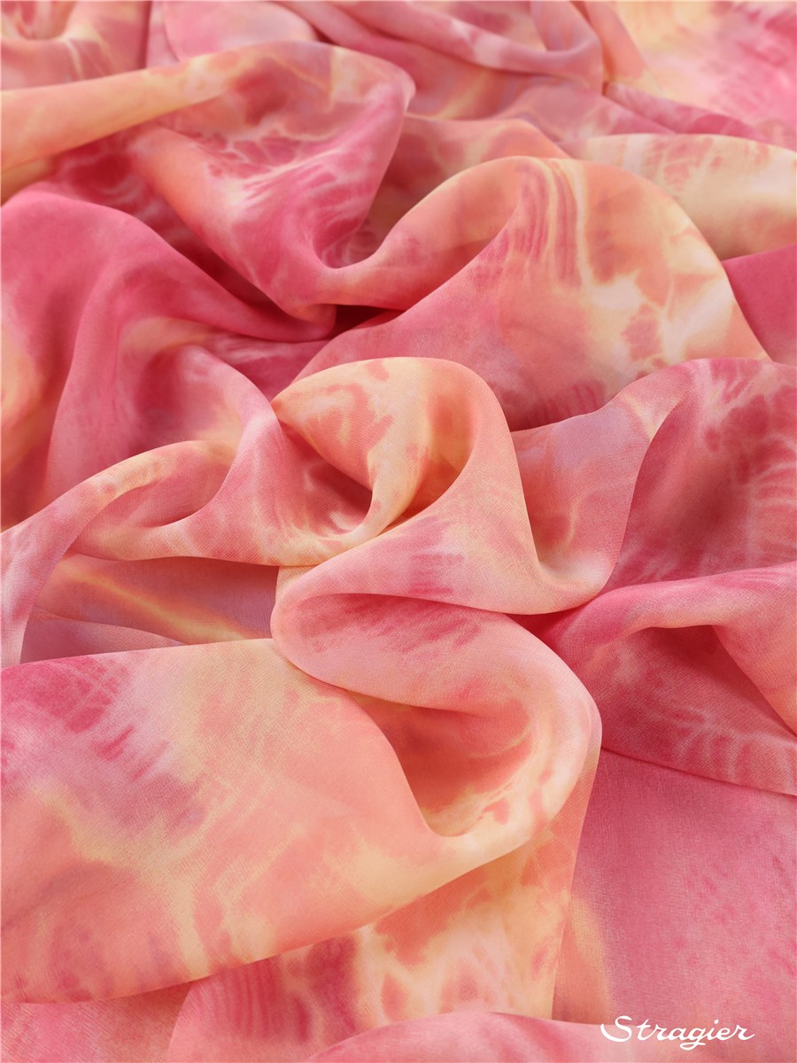 Silk Chiffon - Laorana - Rose Sorbet