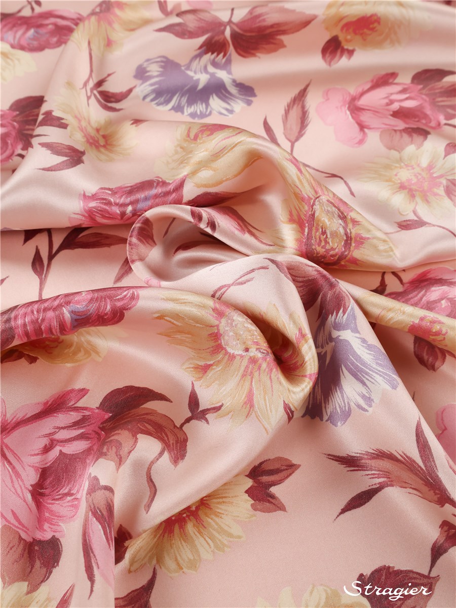 Satin de Soie - Pernilla - vieux Rose 