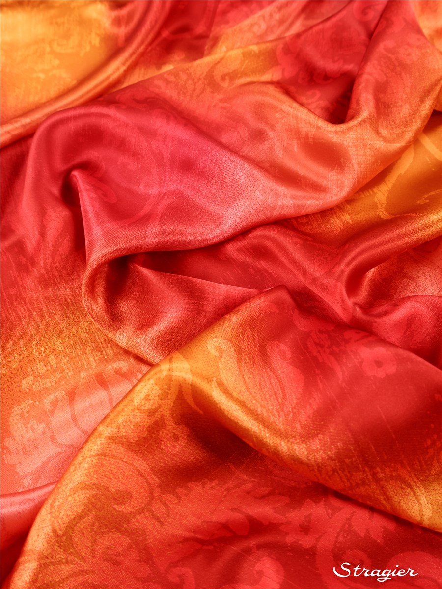 Silk Satin - Leszczynska - Coquelicot-Safran