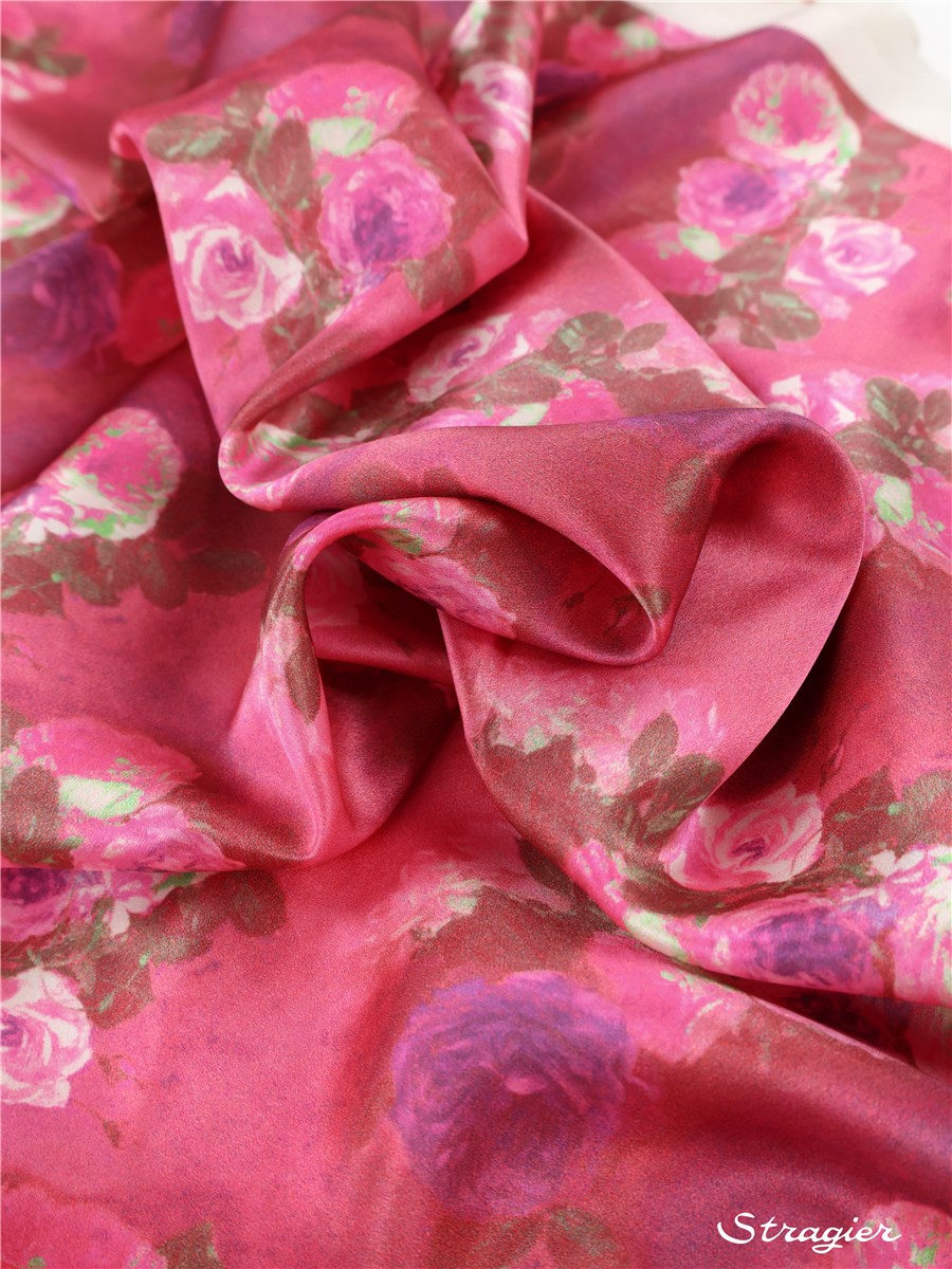 Satin de Soie - Austinne - Rose 
