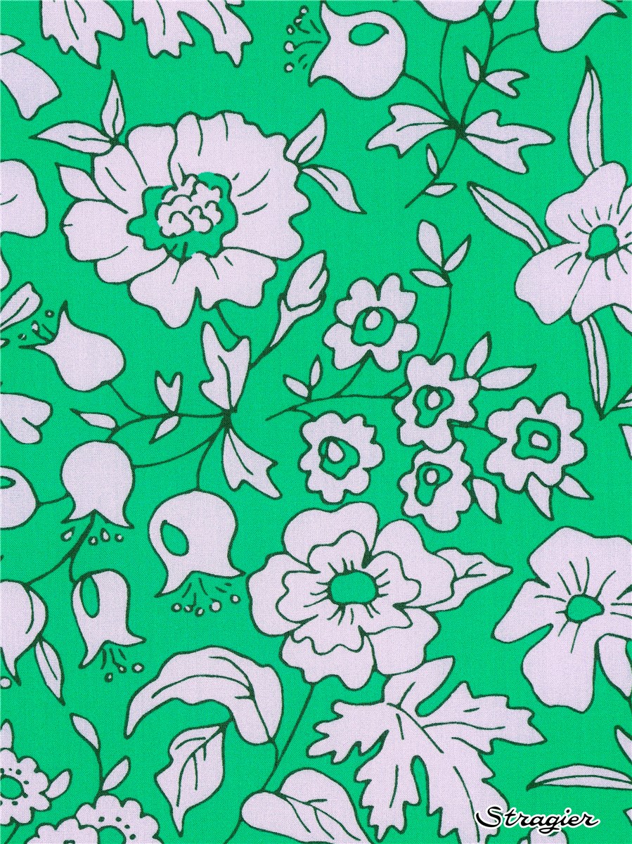 Liberty Tana Lawn - Emma Bloom - Emeraude