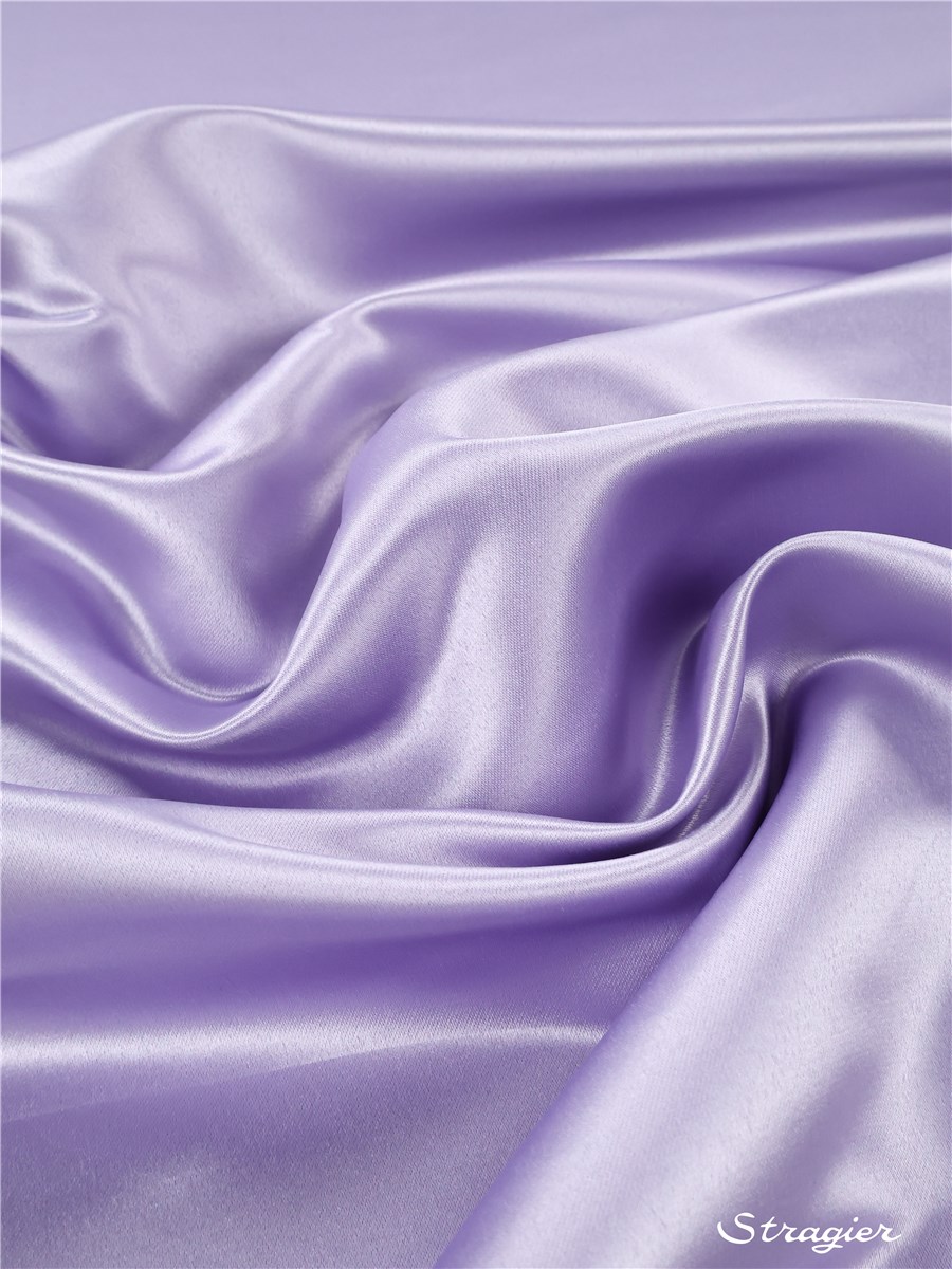 Satin Cuir poudré - Uni - Parme