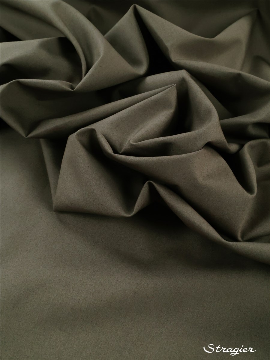 Poplin 59 threads/cm - Plain - Ecorce