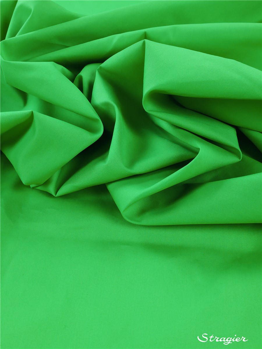 Poplin 59 threads/cm - Plain - Vert Pomme