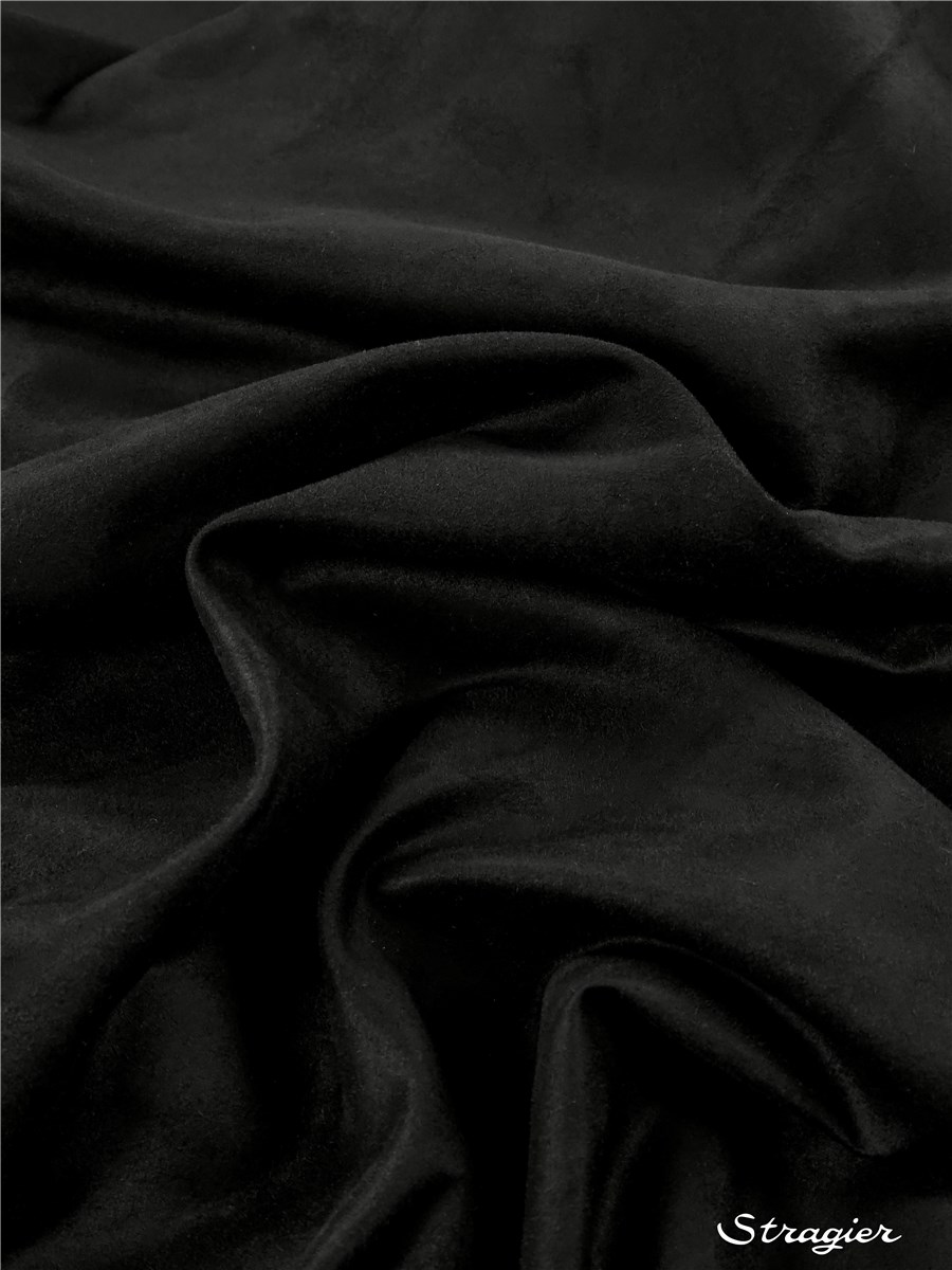 Suedine - Uni - Noir