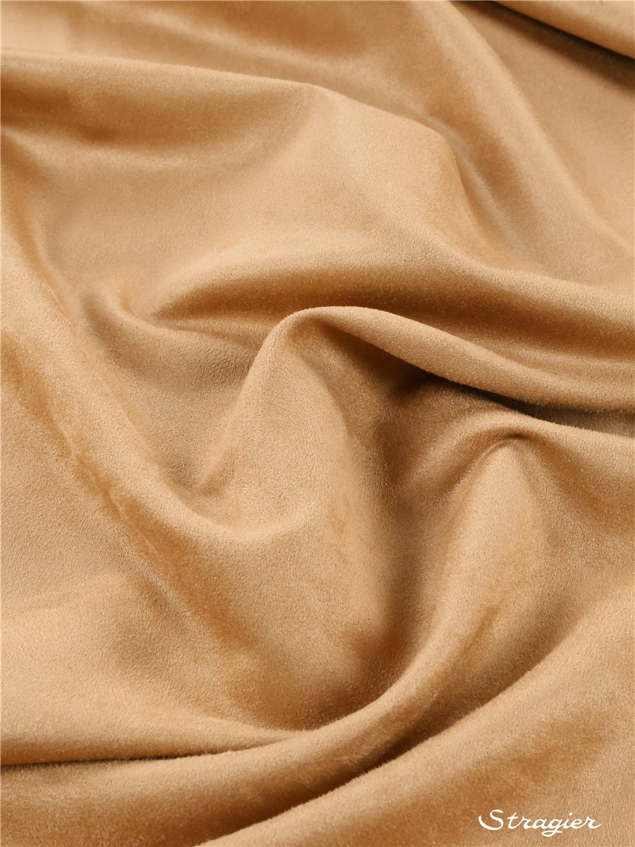 Suédine - Uni - Camel clair