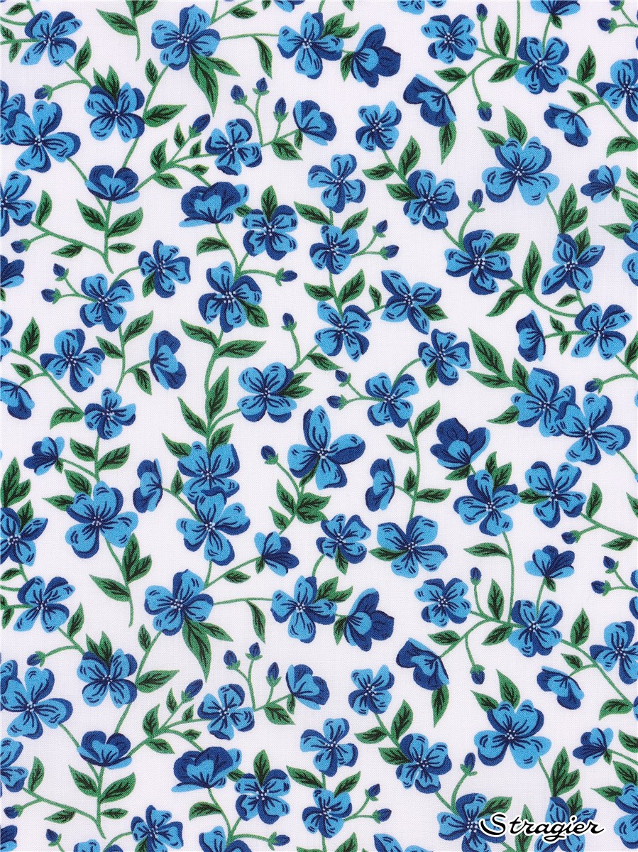 Liberty Tana Lawn - Peach Blossom - Bleu