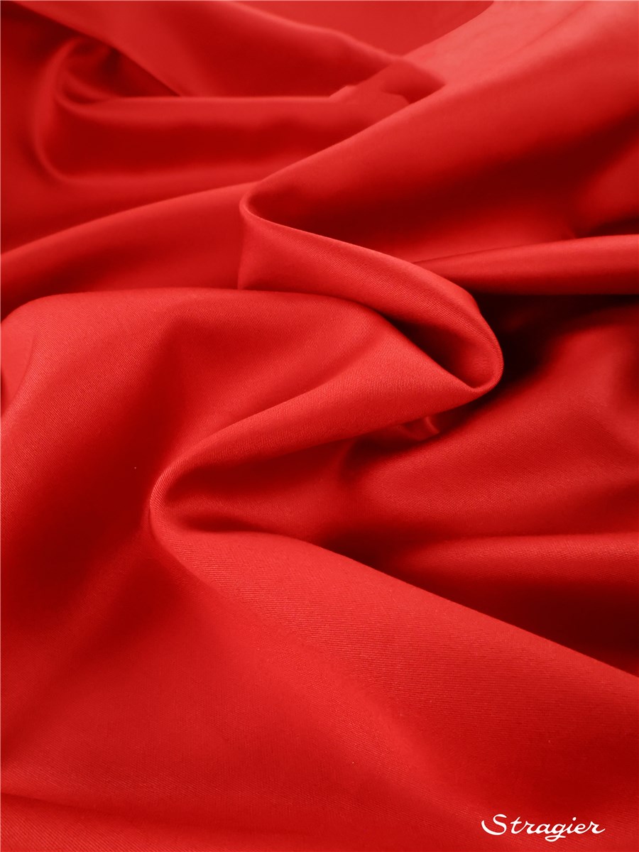 Long Staple Cotton Satin - Plain - Scarlett - 300 cm