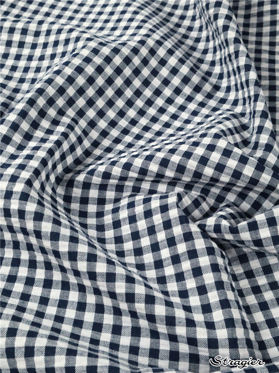 Seersucker - Vichy 5,5mm - Marine 