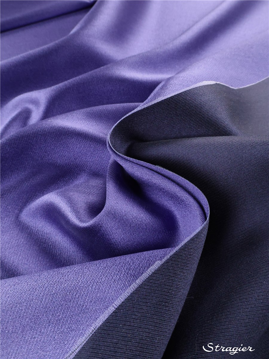 Double Soie Soft - Uni - Encre-Violine