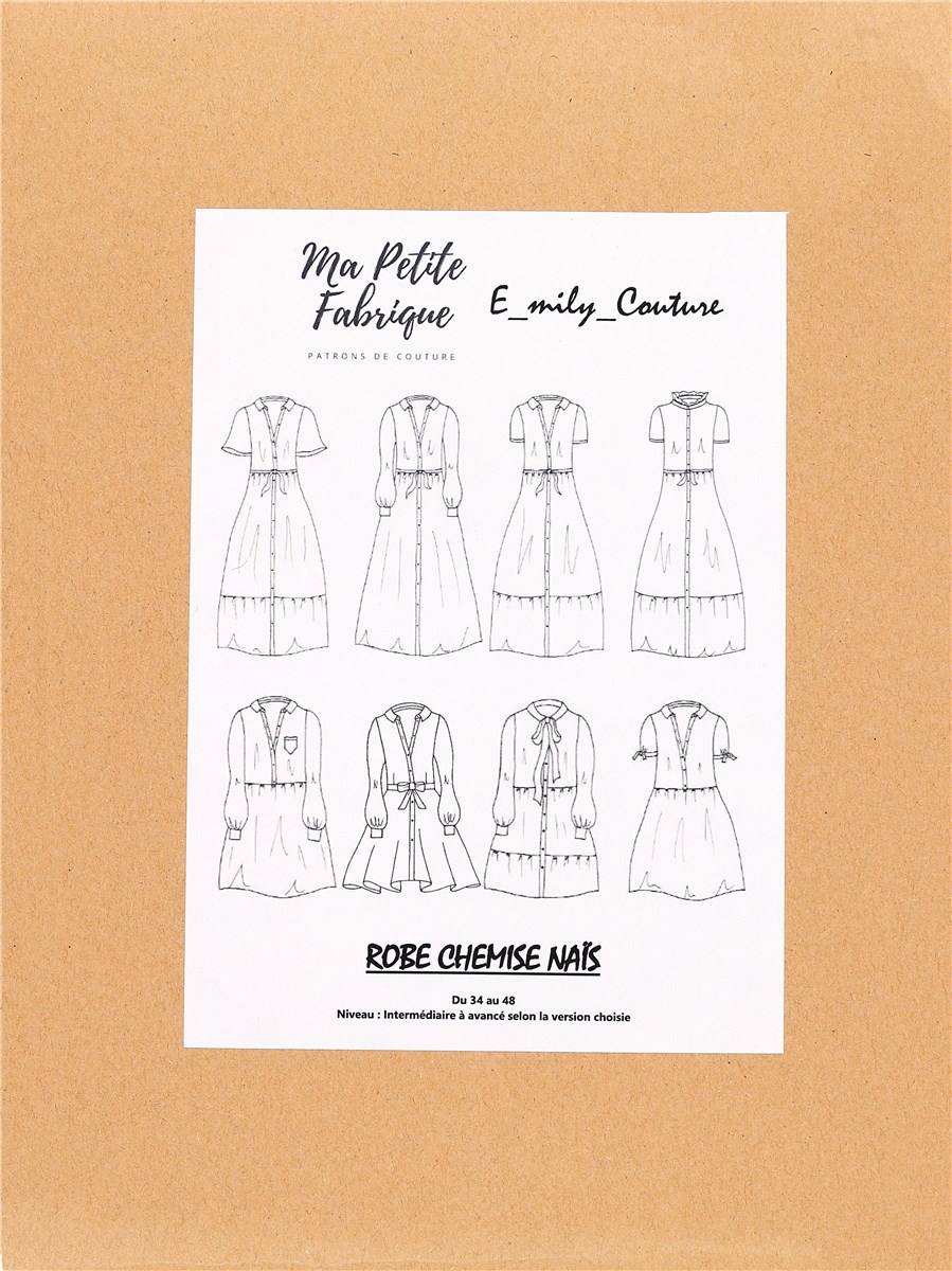 Patron Ma Petite Fabrique - Robe Chemise Nais -  - 32-48 
