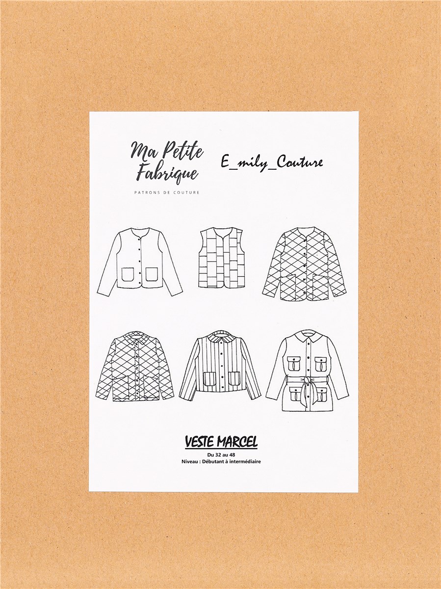 Patron Ma Petite Fabrique - Veste Marcel -  - 32-48 