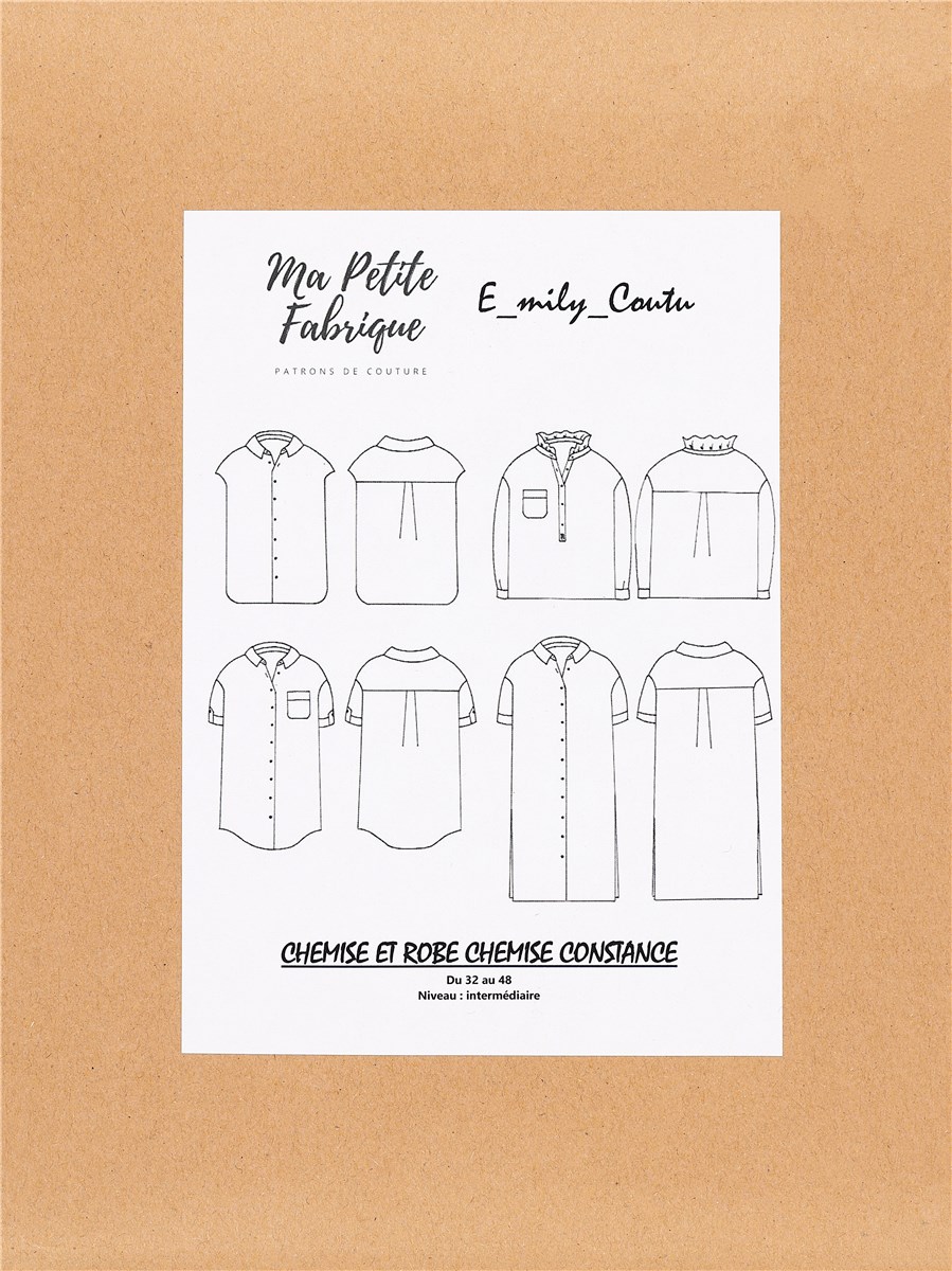 Patron Ma Petite Fabrique - Chemise Constance -  - 32-52 