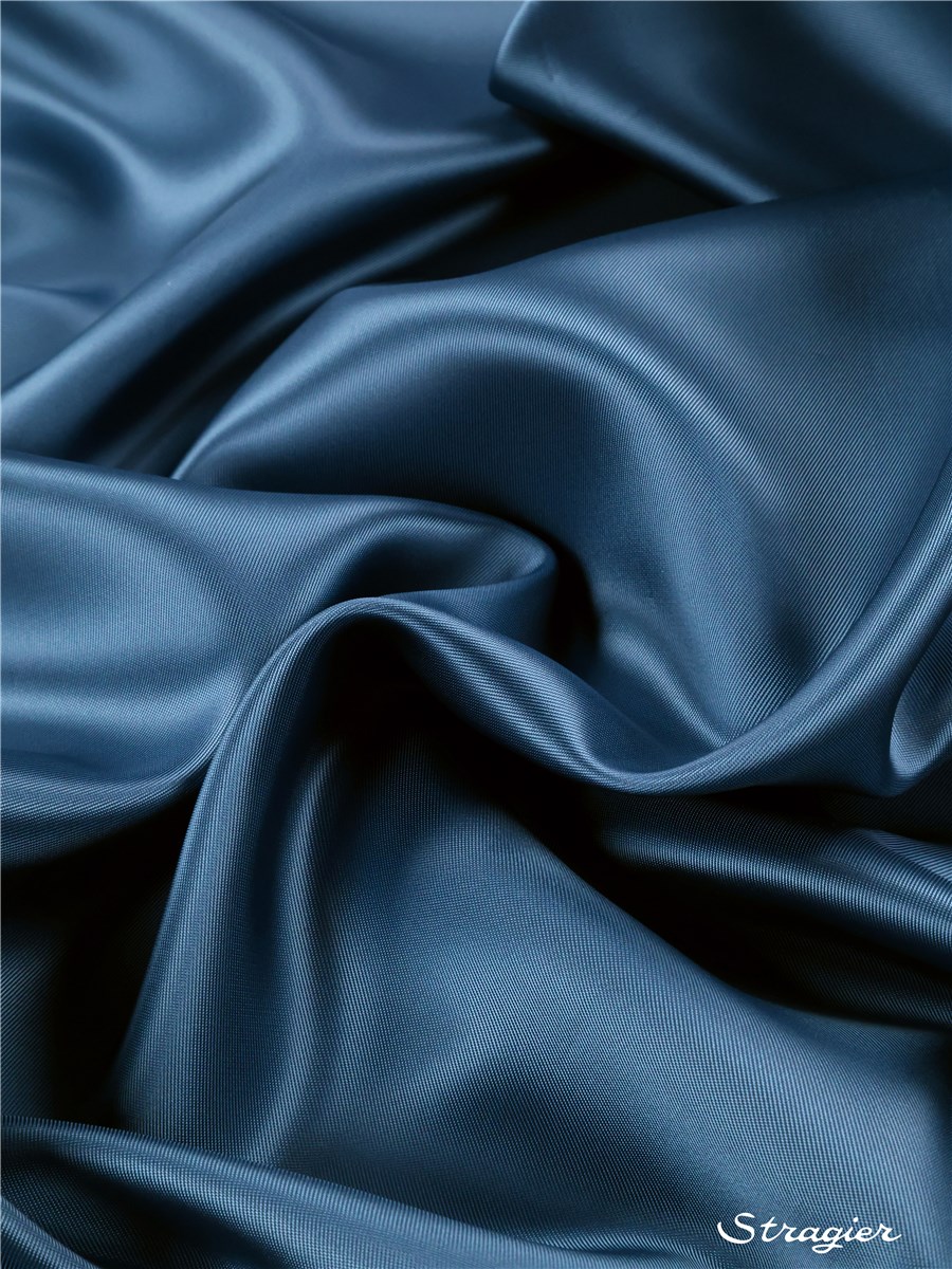 Twill Lining - Atlin - uni - Bleu Ardoise
