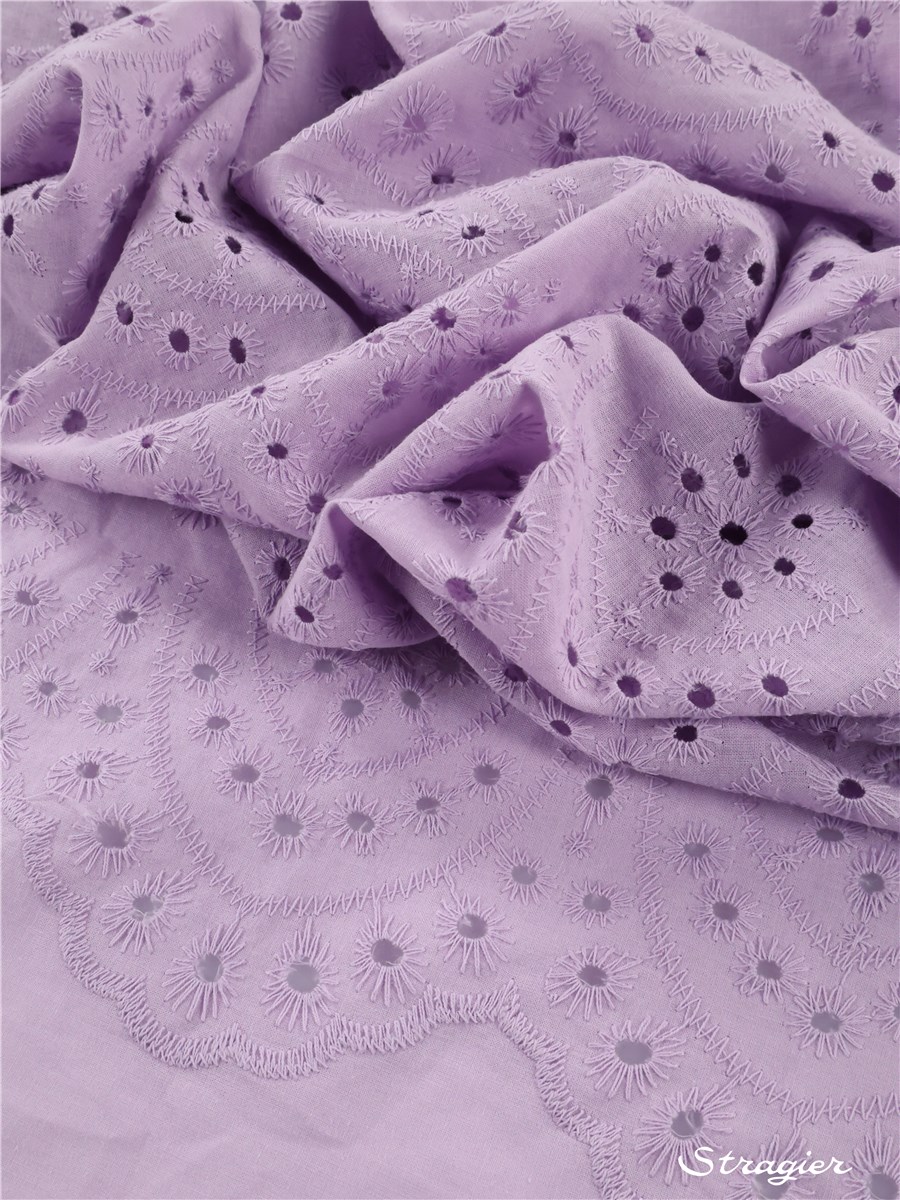Broderie Anglaise - Lily-Ann - Parme 