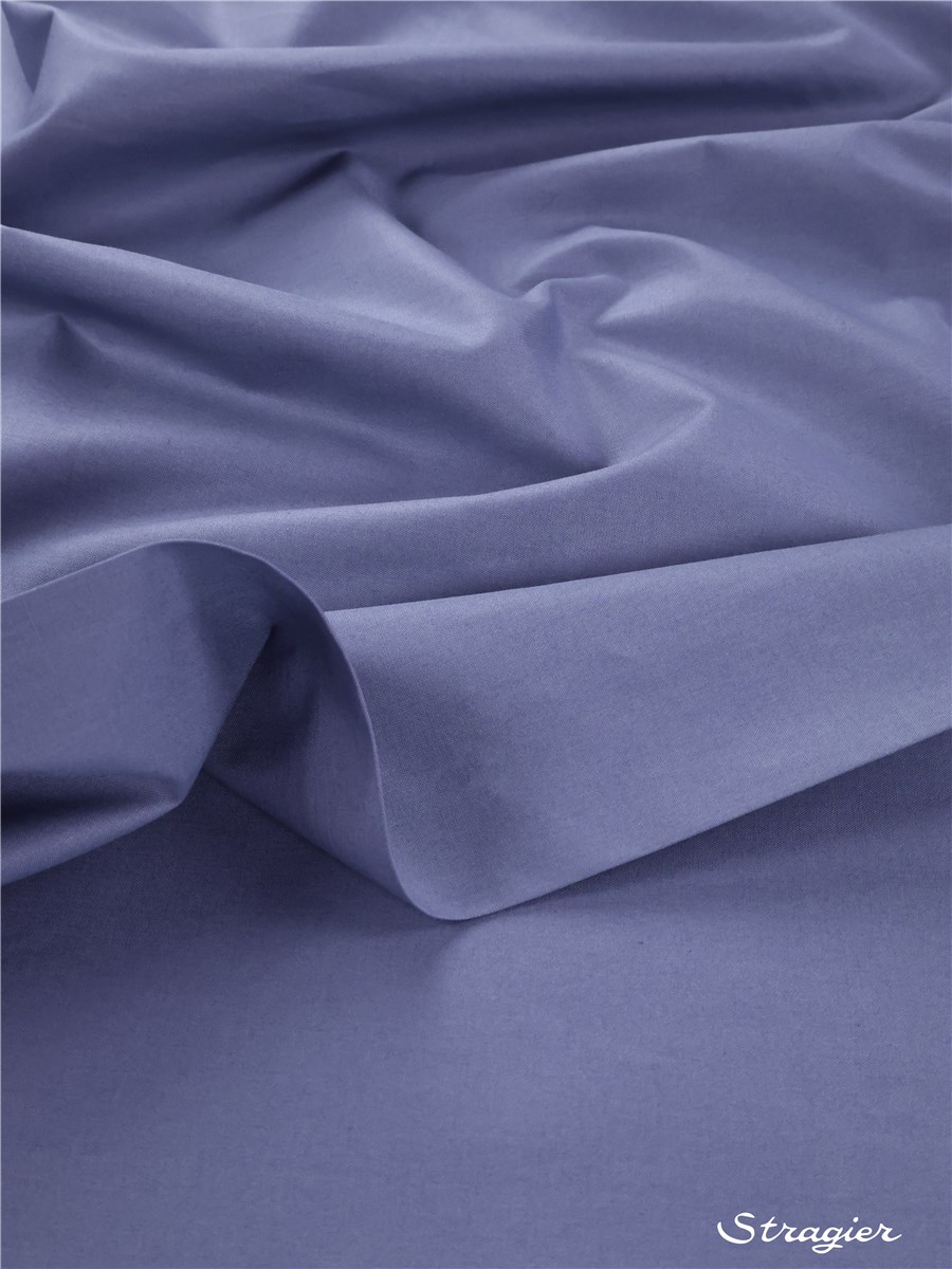 Cotton Percale - uni - Bleu Myrtille - 300 cm