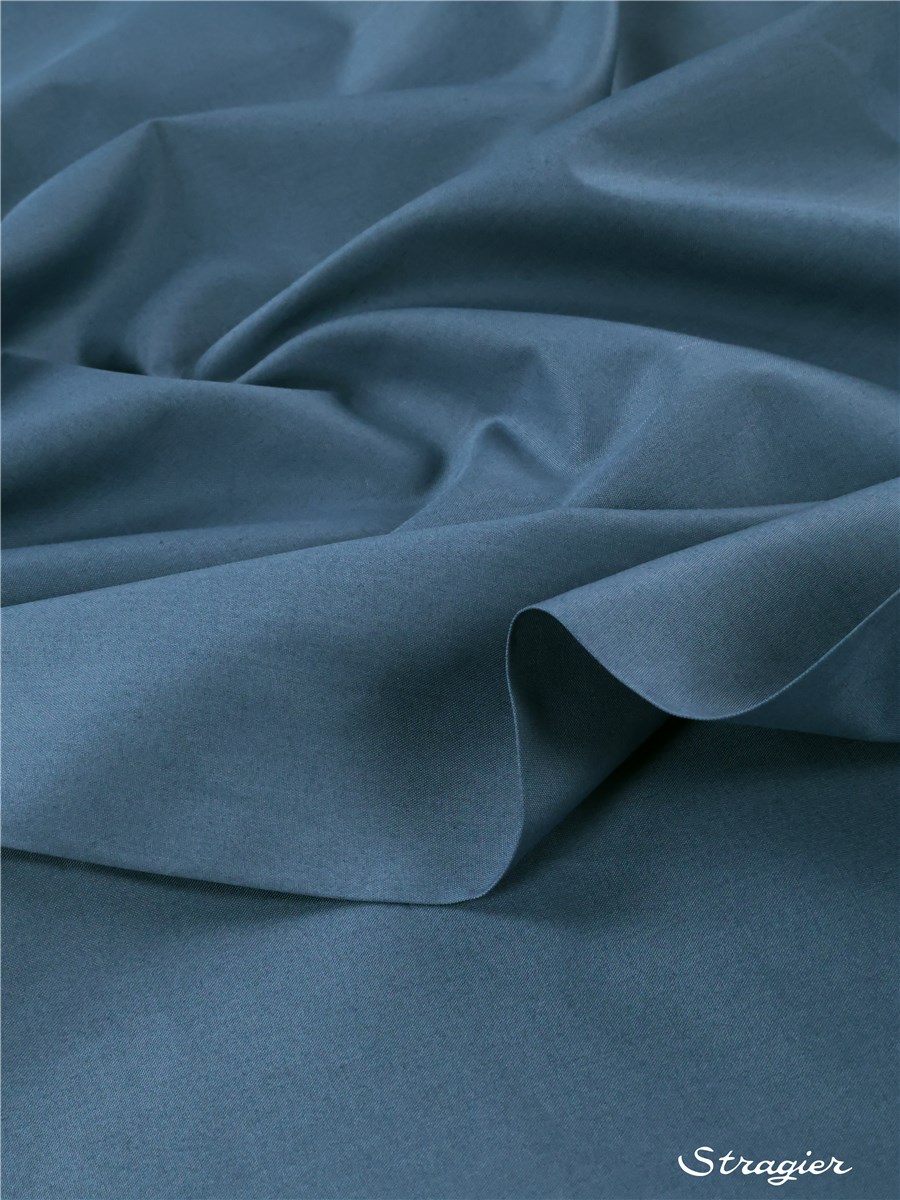 Cotton Percale - uni - Bleu Jeans - 300 cm