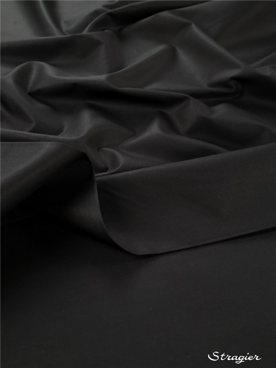 Cotton Percale - uni - Noir - 300 cm