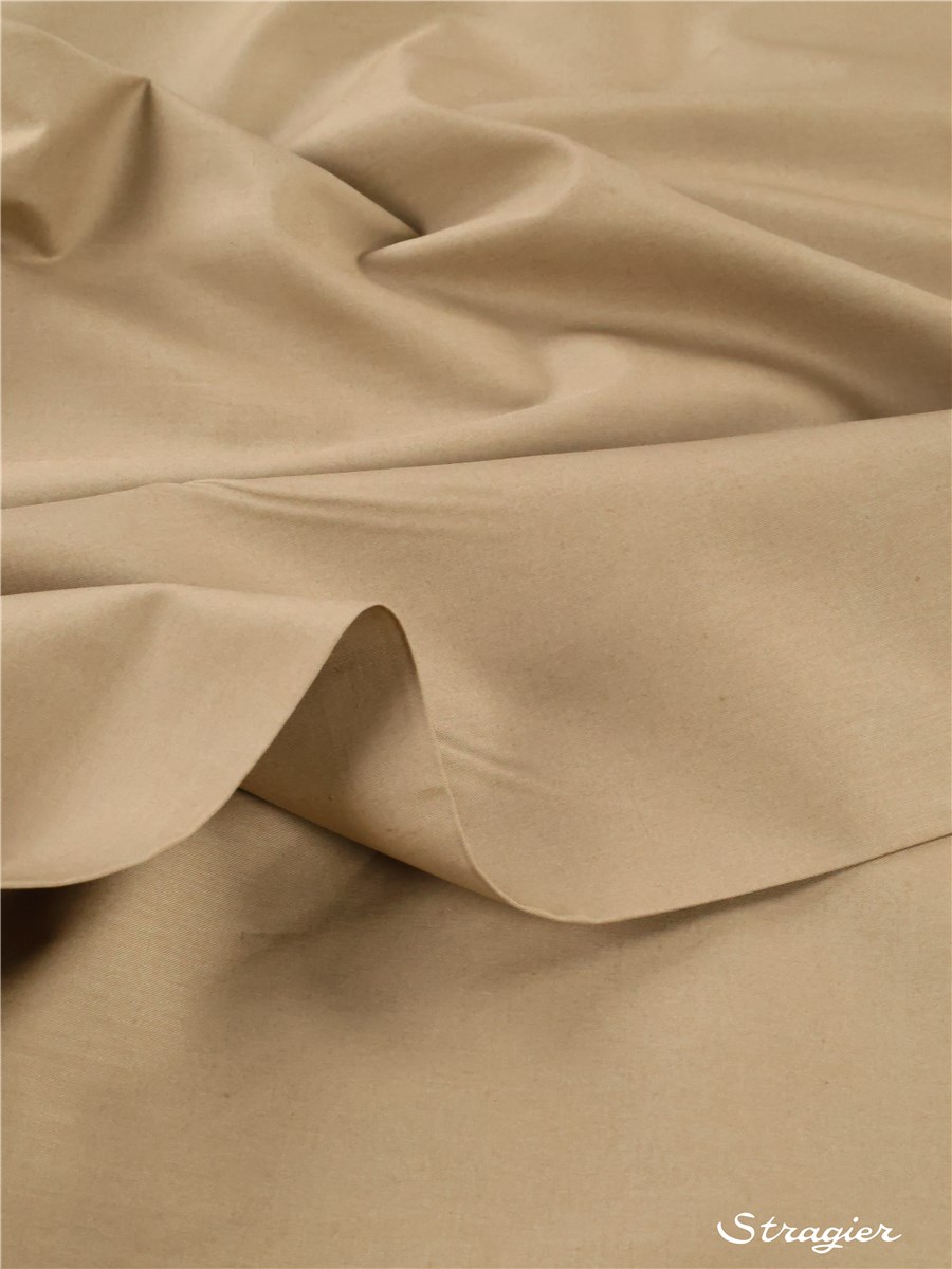 Cotton Percale - uni - Beige Taupé - 300 cm