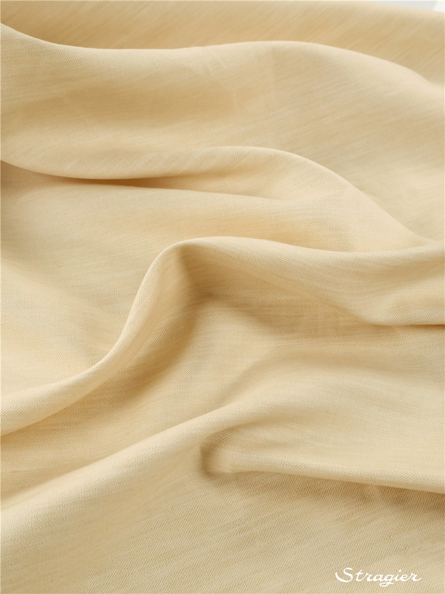 Satin de Lin et coton - Uni - Paille italienne - 240 cm
