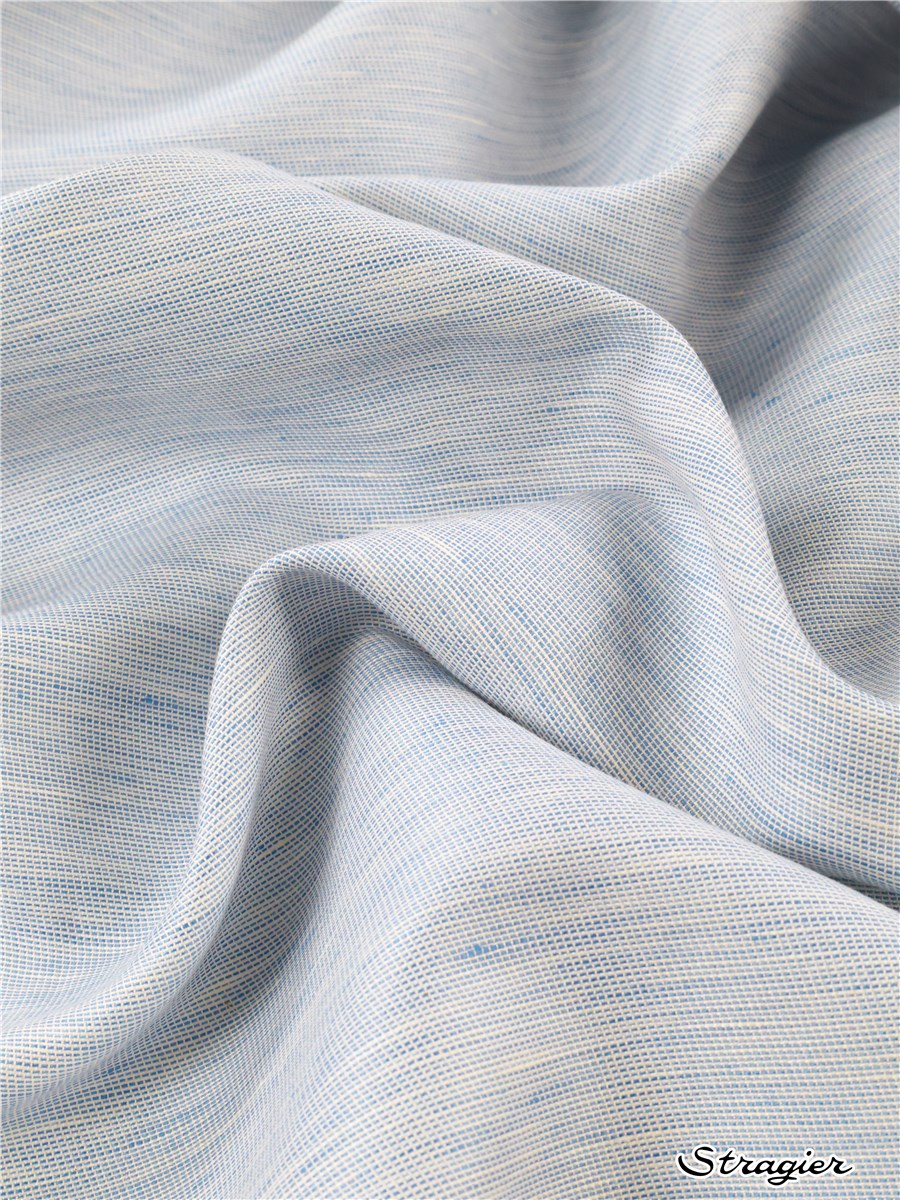 Satin de Lin et coton - Uni - Grège bleuté - 240 cm